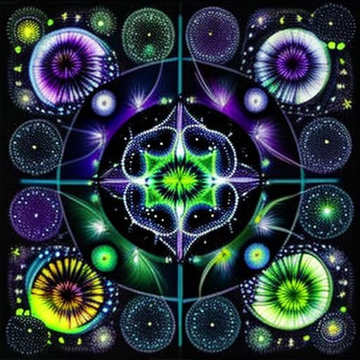 Aliens Playing with Bioluminescent Fireflies