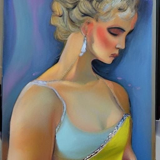 Renaissance Woman with Chalice, Rococo and Art Nouveau