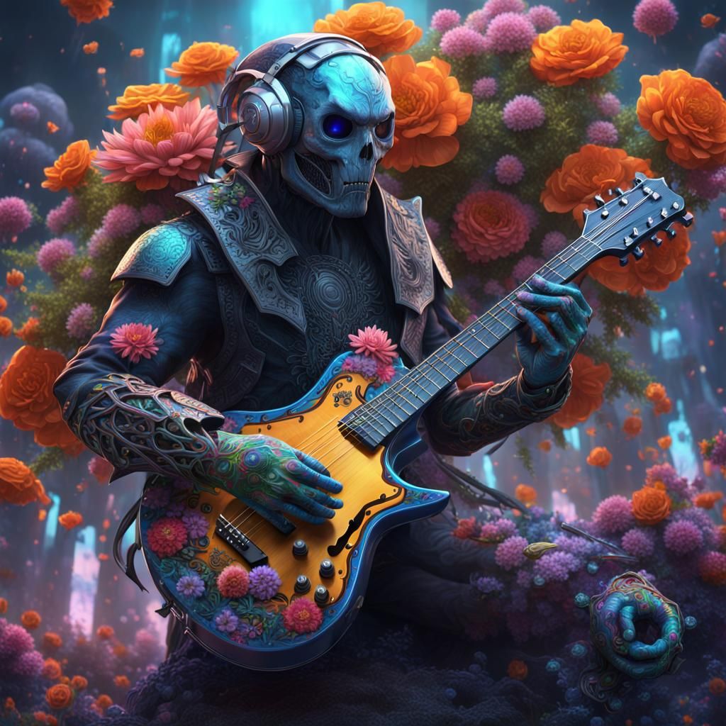 Cyber Dromedary Serenade: A Fantastical Digital Art Piece