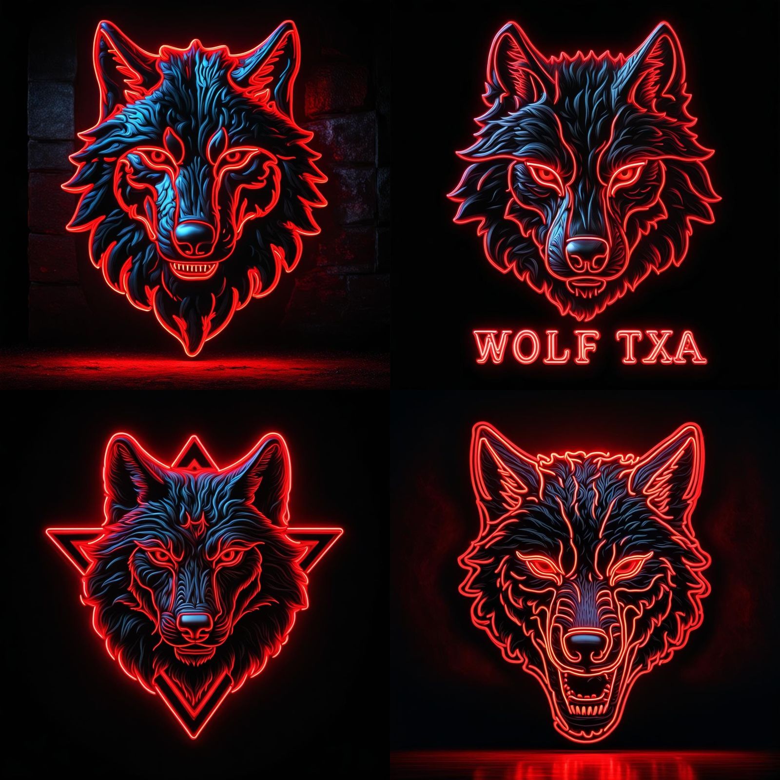 Wolf logos