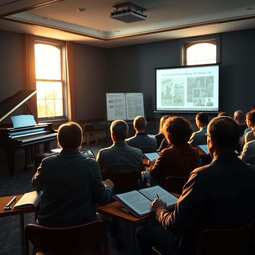 Adult Students Engaged in Seminar Room Learning