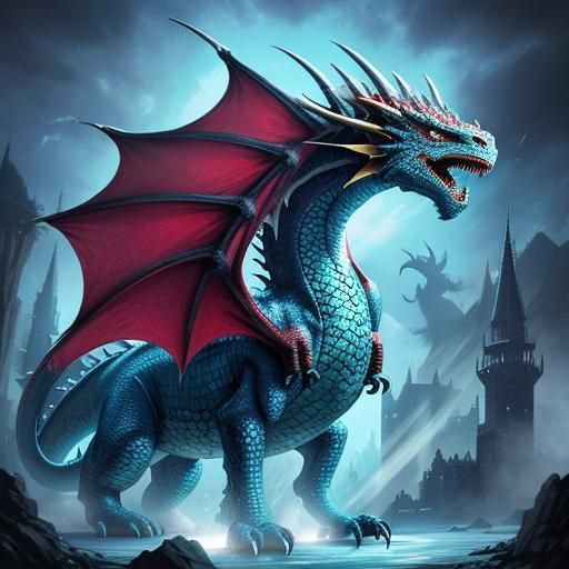 Magical Dragon Illustration