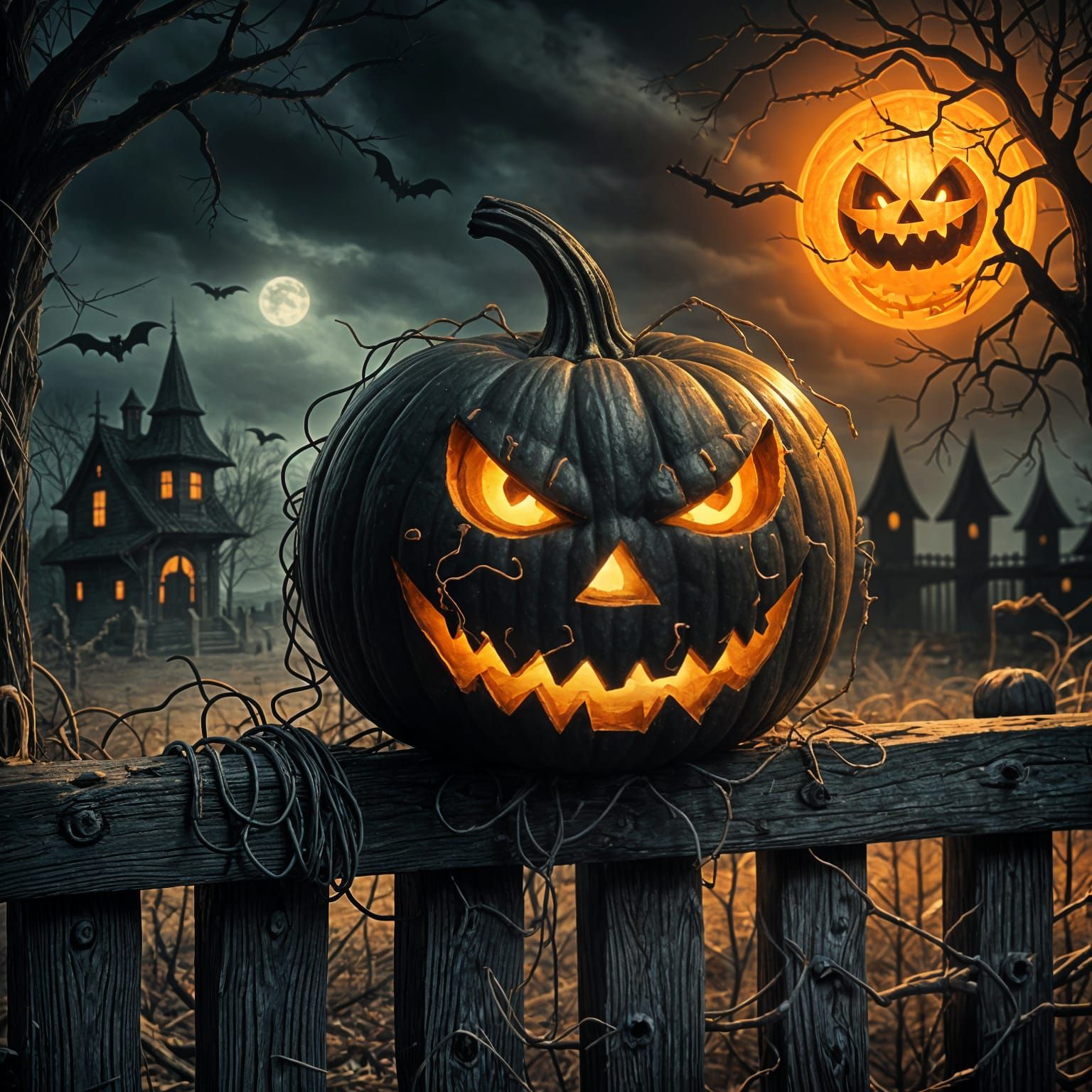 Scary Jack-o-Lantern