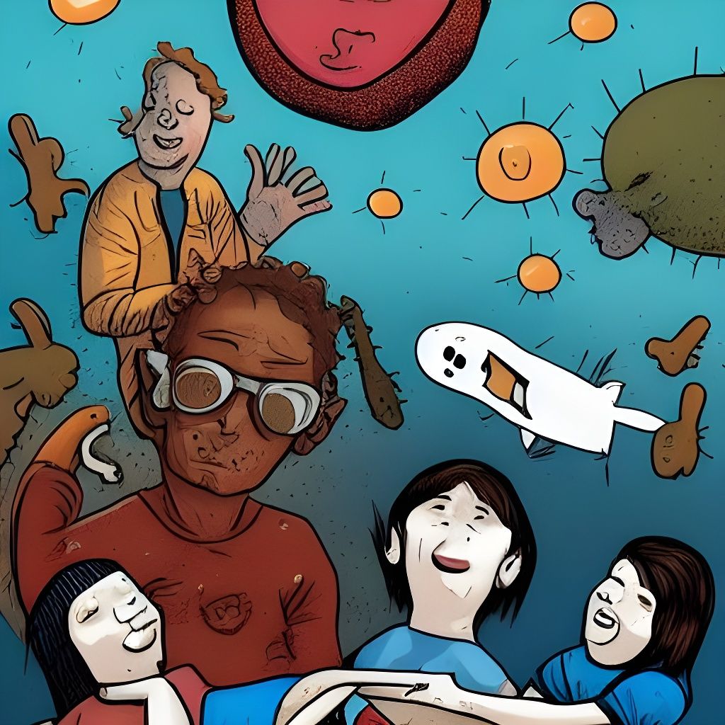 Intriguing Portrait of a Child in Hypercomplex Style