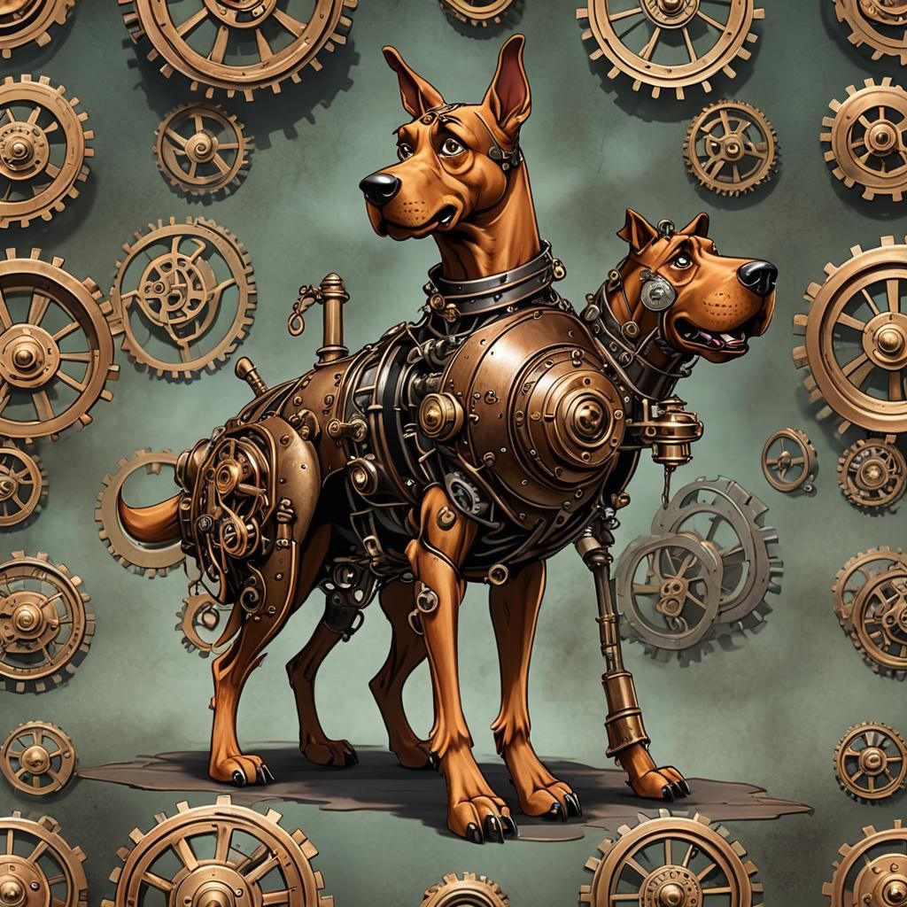 Steampunk Scooby Doo Engine Design