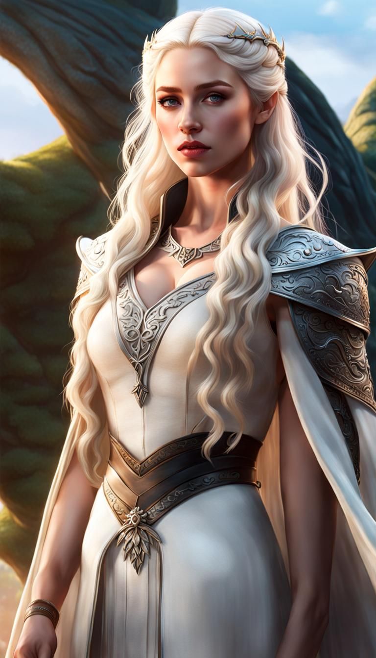 Targaryen Girl Portrait in Game of Thrones Style
