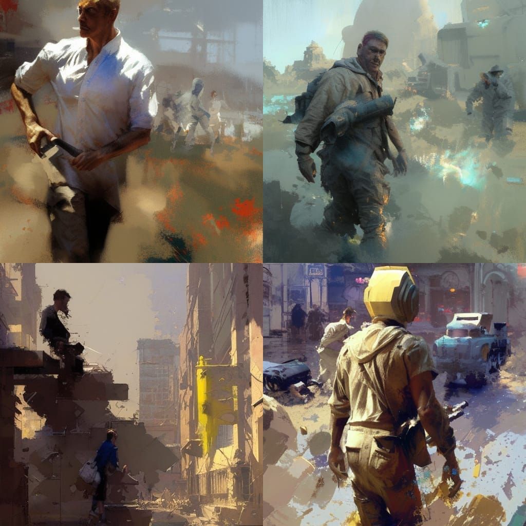 Dramatic Landscape in Digital Painting Style