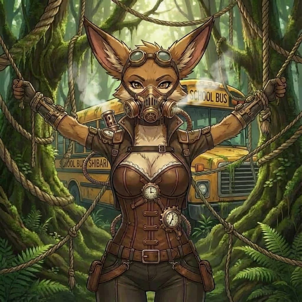 Cyberpunk Eevee Character Design in Overwatch Style