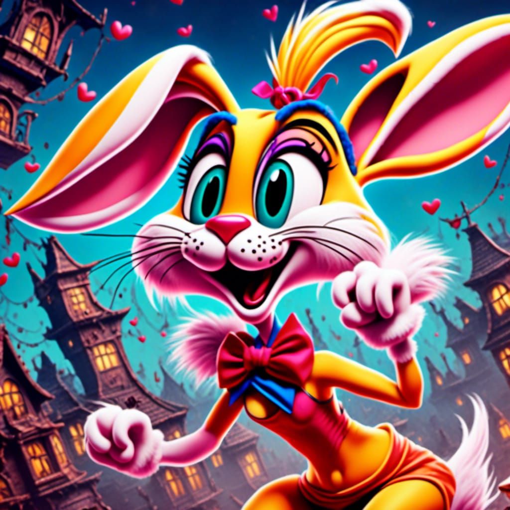 Lola Bunny to the Bathhouse, WB Cartoon Style