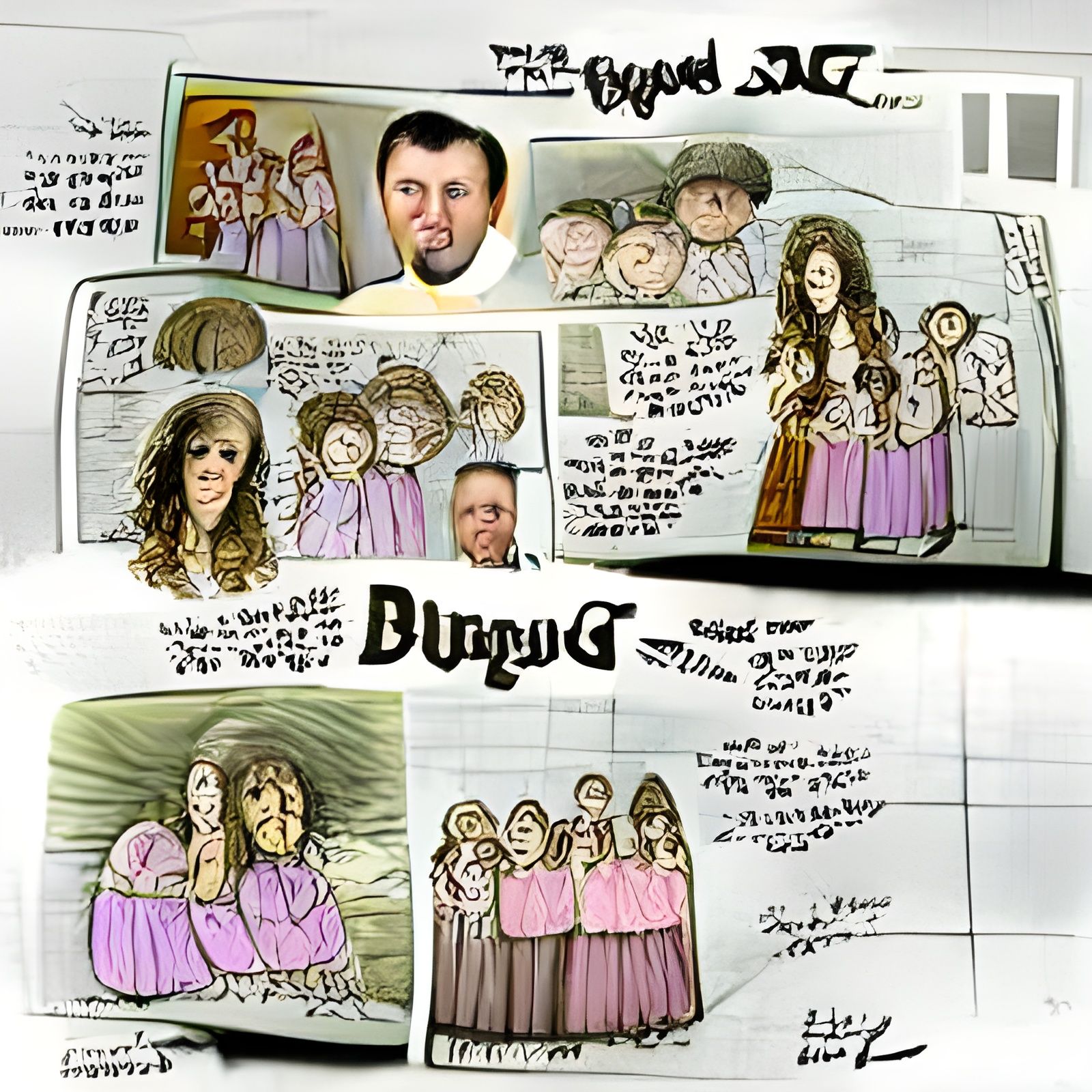 Duggar Family Comic Strip in Keane Style