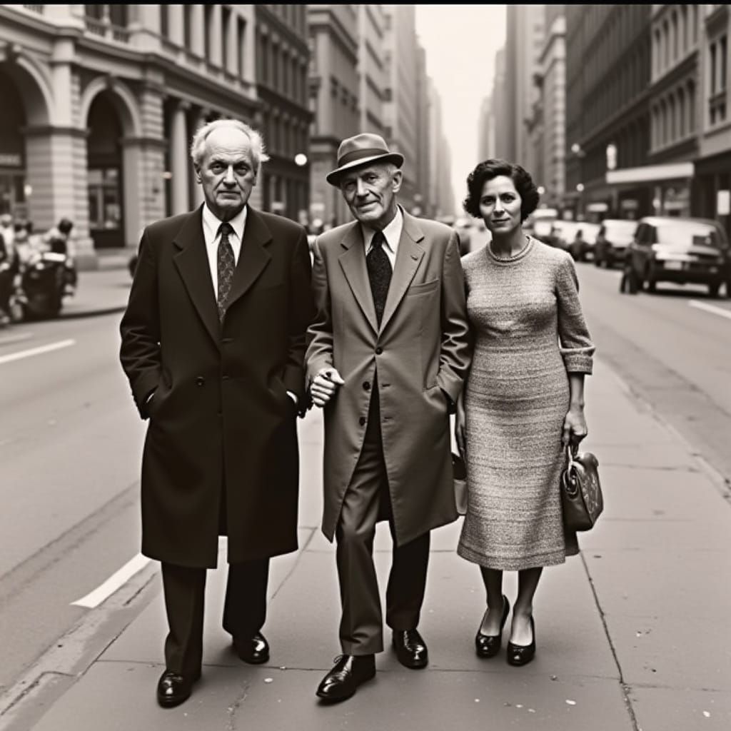 Vintage NYC Street Portraits in a 1960s Aesthetic