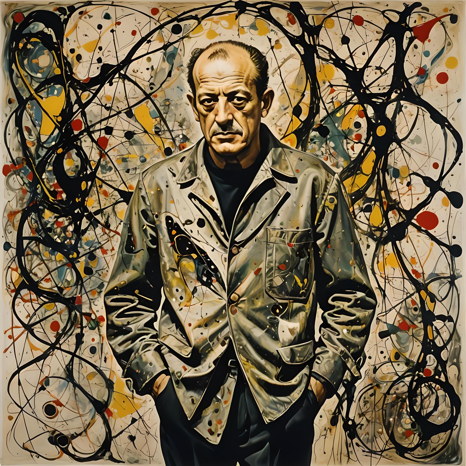 Dali's Surrealist Take on Pollock's Abstract Art