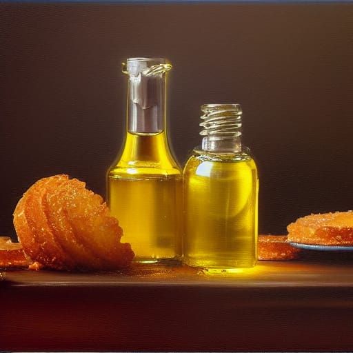 Crispy Creme Doughnut as Oil Painting