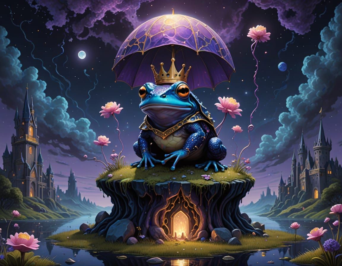 Kawaii King Arthur Frog Unleashes Hypermaximalist Magic