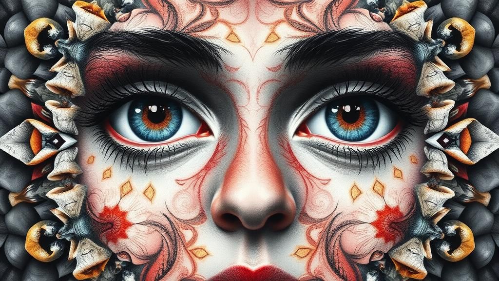 Kaleidoscopic Portrait in Fantasy Art Style
