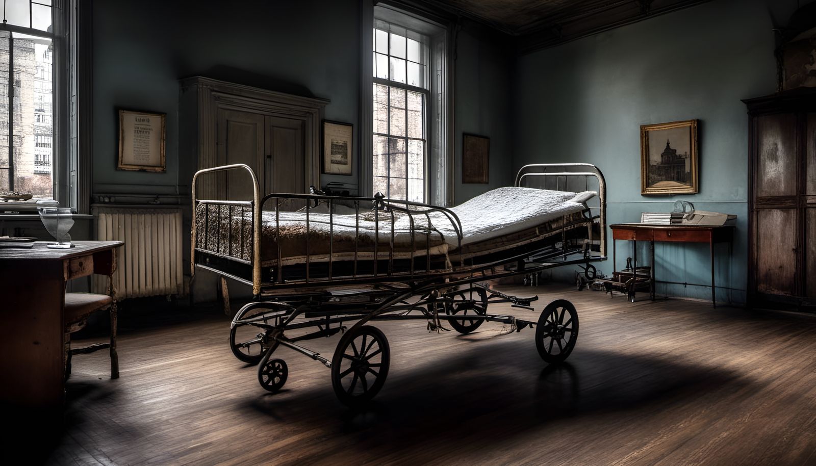 London Hospital, 1890 in Hyperrealistic Style