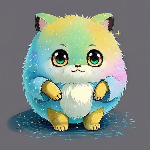 Charming Critter in Studio Ghibli Anime Style