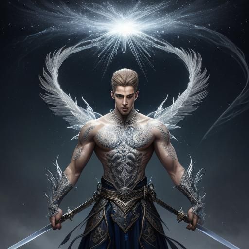 Fractal Warrior Forging Lightning