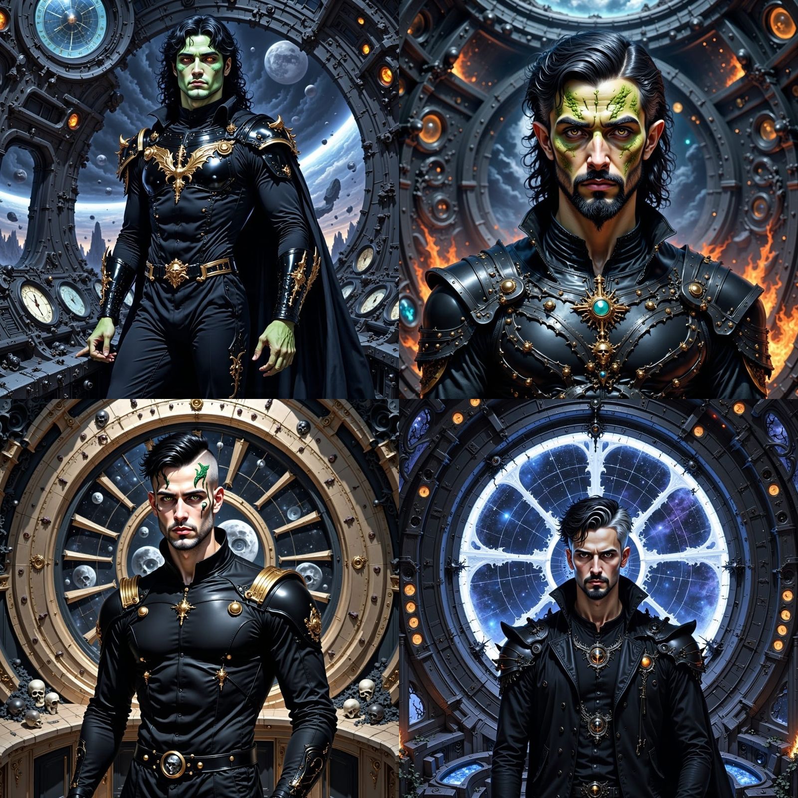 Yuan-ti Starship Captain in Space Naval Uniform