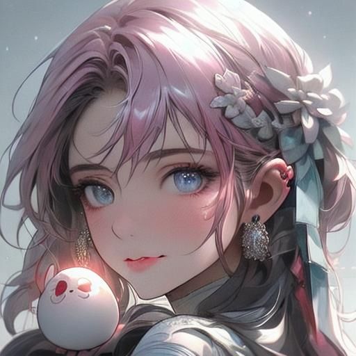 Korean Idol in High Teen Style with Pink Hair