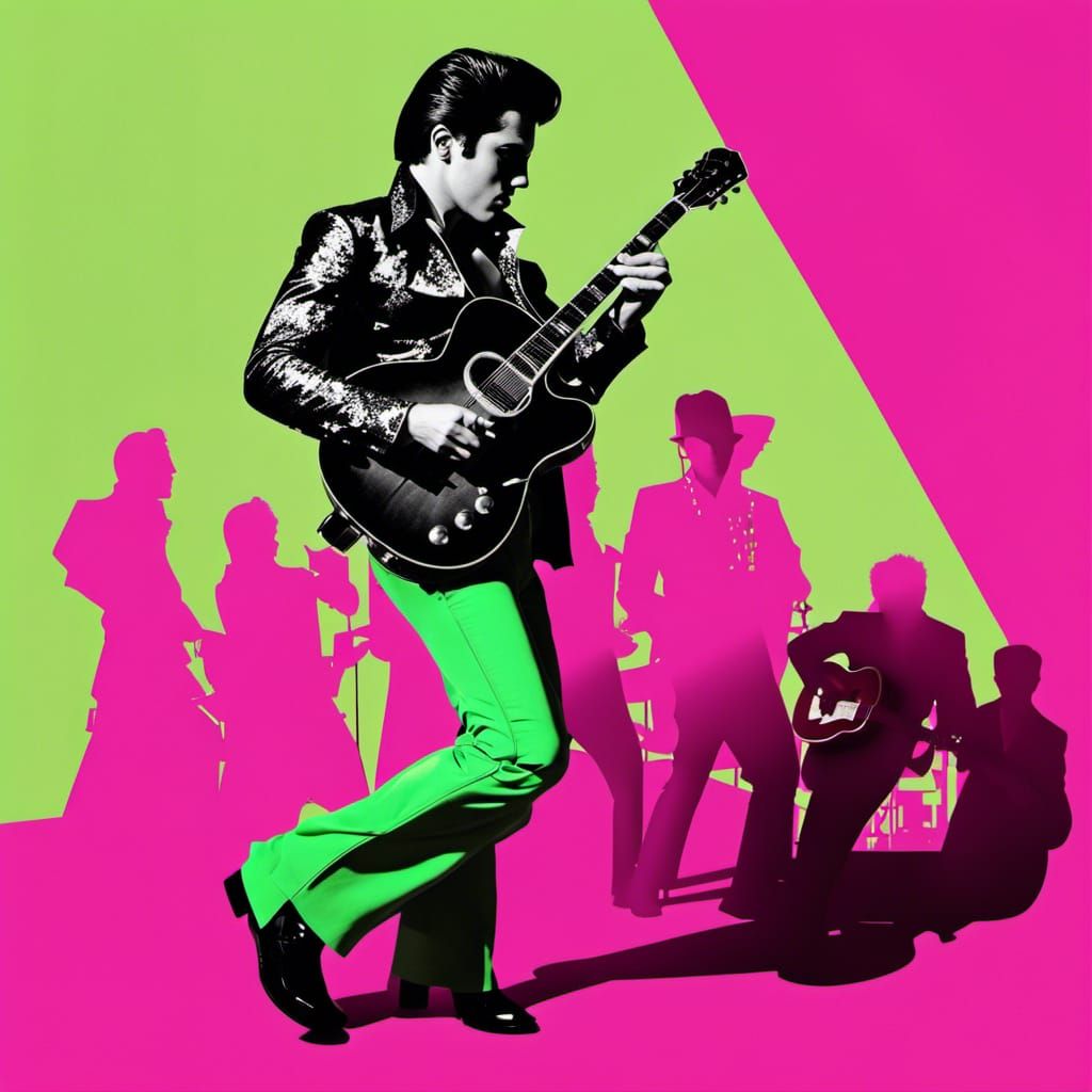 Elvis Guitar Smash in London Calling Style