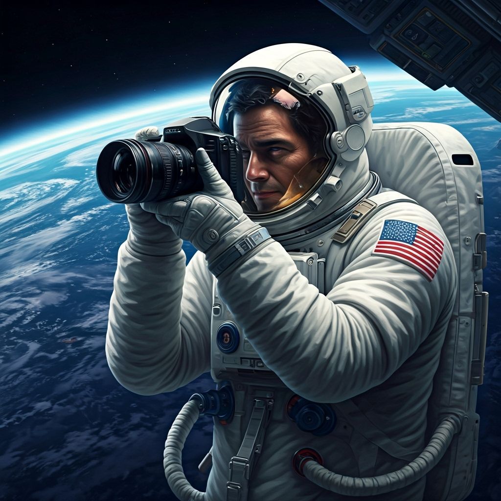 Astronaut Captures Earth from Space Station: Splash Art