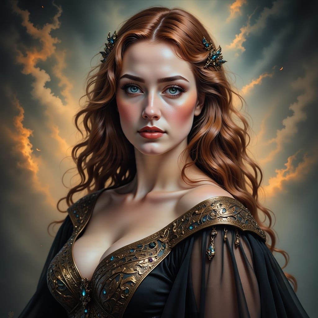 Portrait of Nesta Archeron from Acotar Series