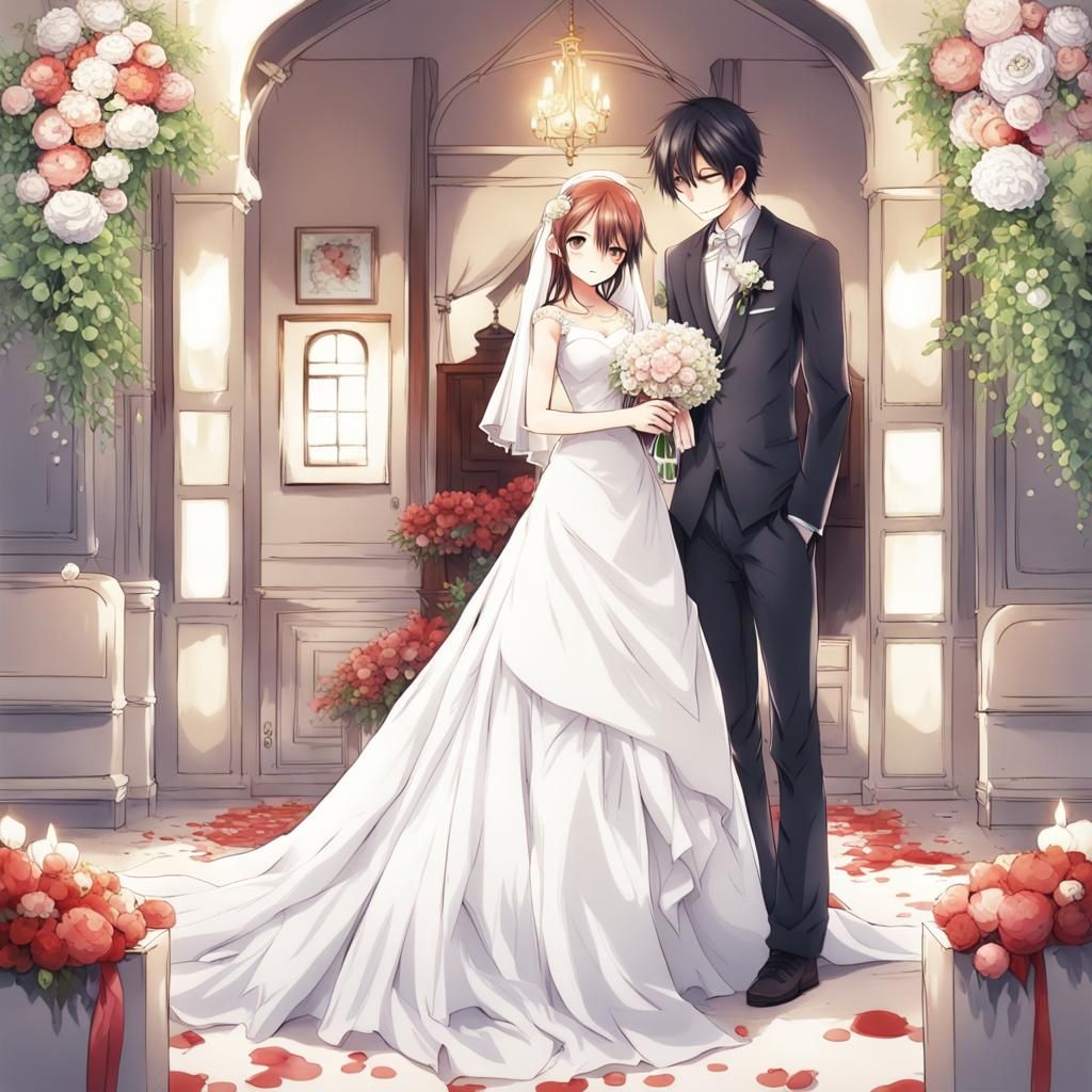 Anime Style Wedding Scene