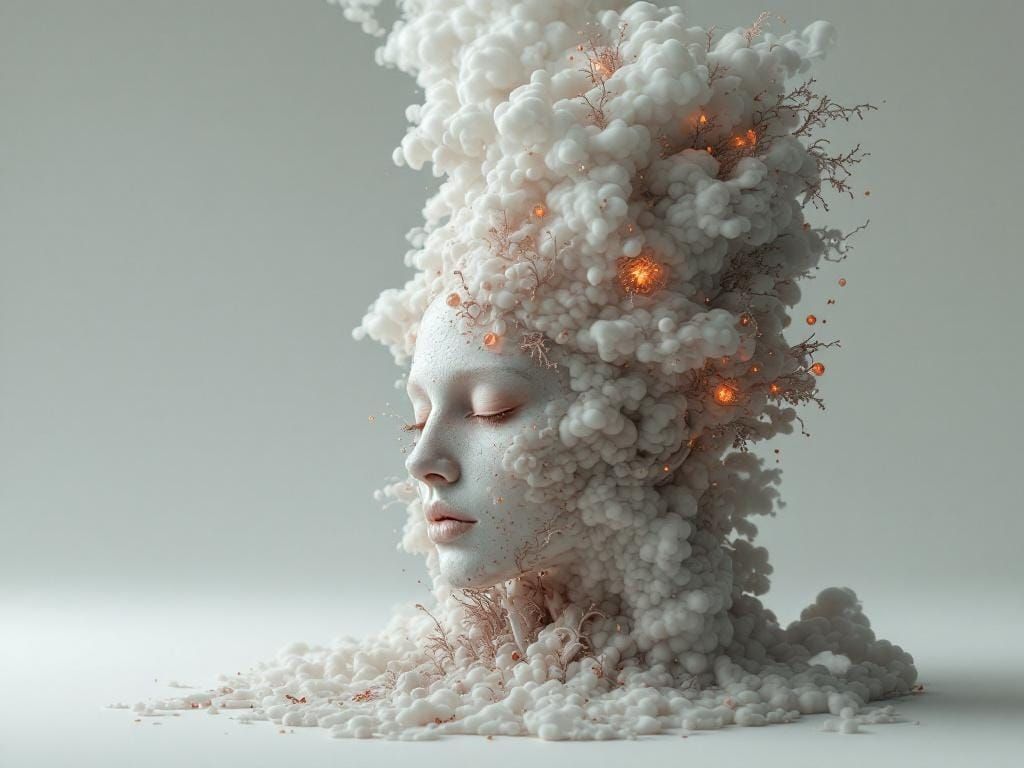 In Heat Vaporization a Man Sighs and a Woman Clad in Sublimely Wrought Mayhem Knows She Isn't Real