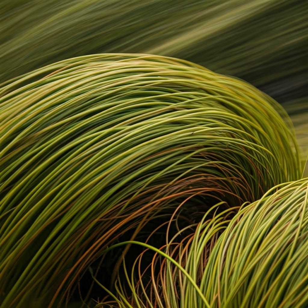 Dynamic Bush Bending in Mystical Landscape