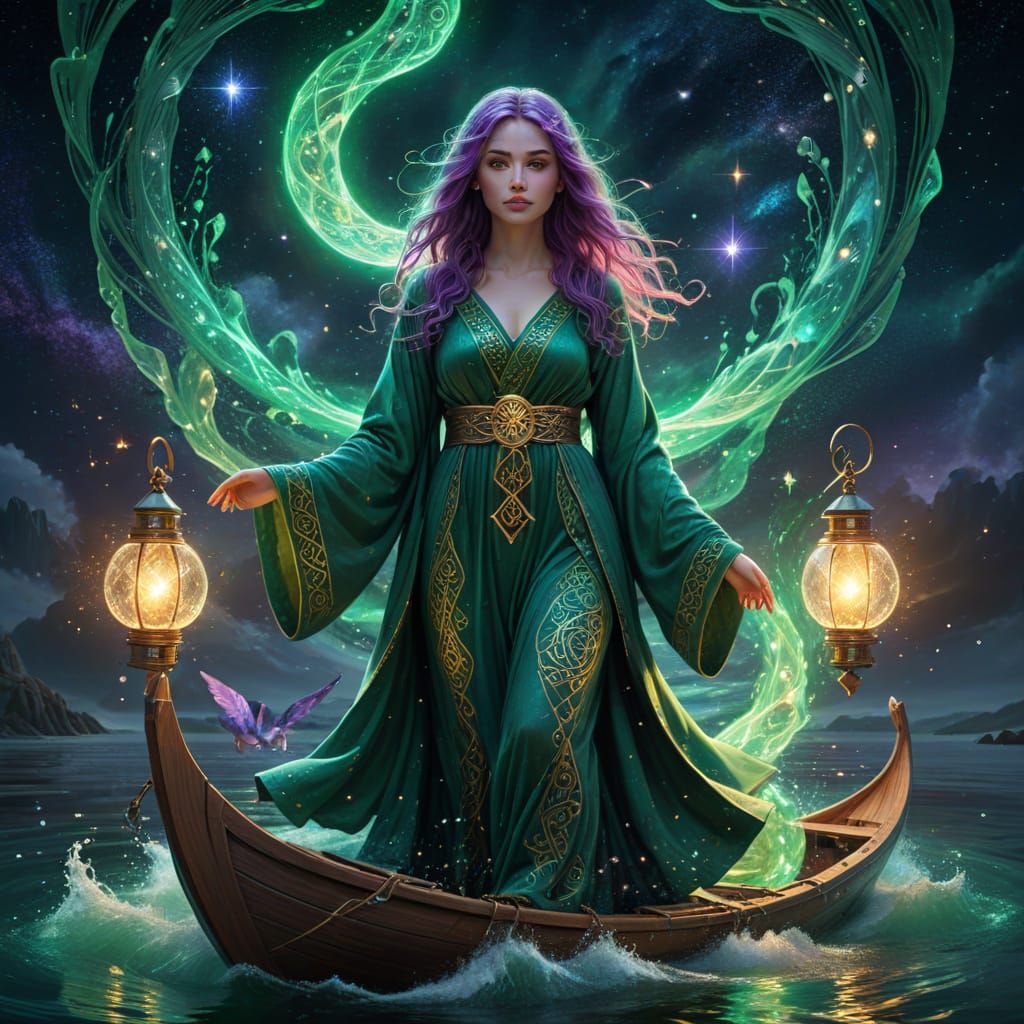 Mystical Voyage in Celestial Splendor