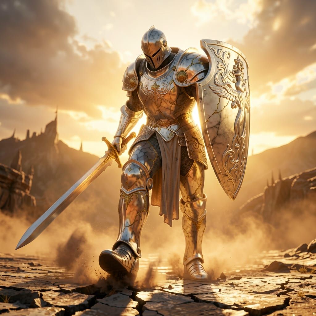 Marble Knight Lands with Power