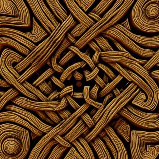 Illuminated La Tène Swirls and Sutton Hoo Knots