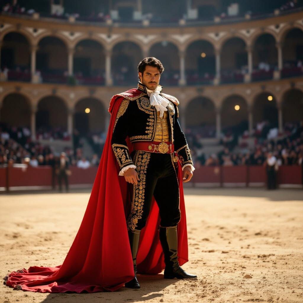 Fearless Matador in Arena Cinematic Film Still