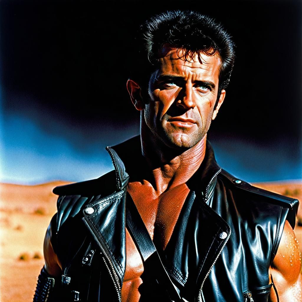 Mel Gibson as Mad Max: 1980s Film Photography