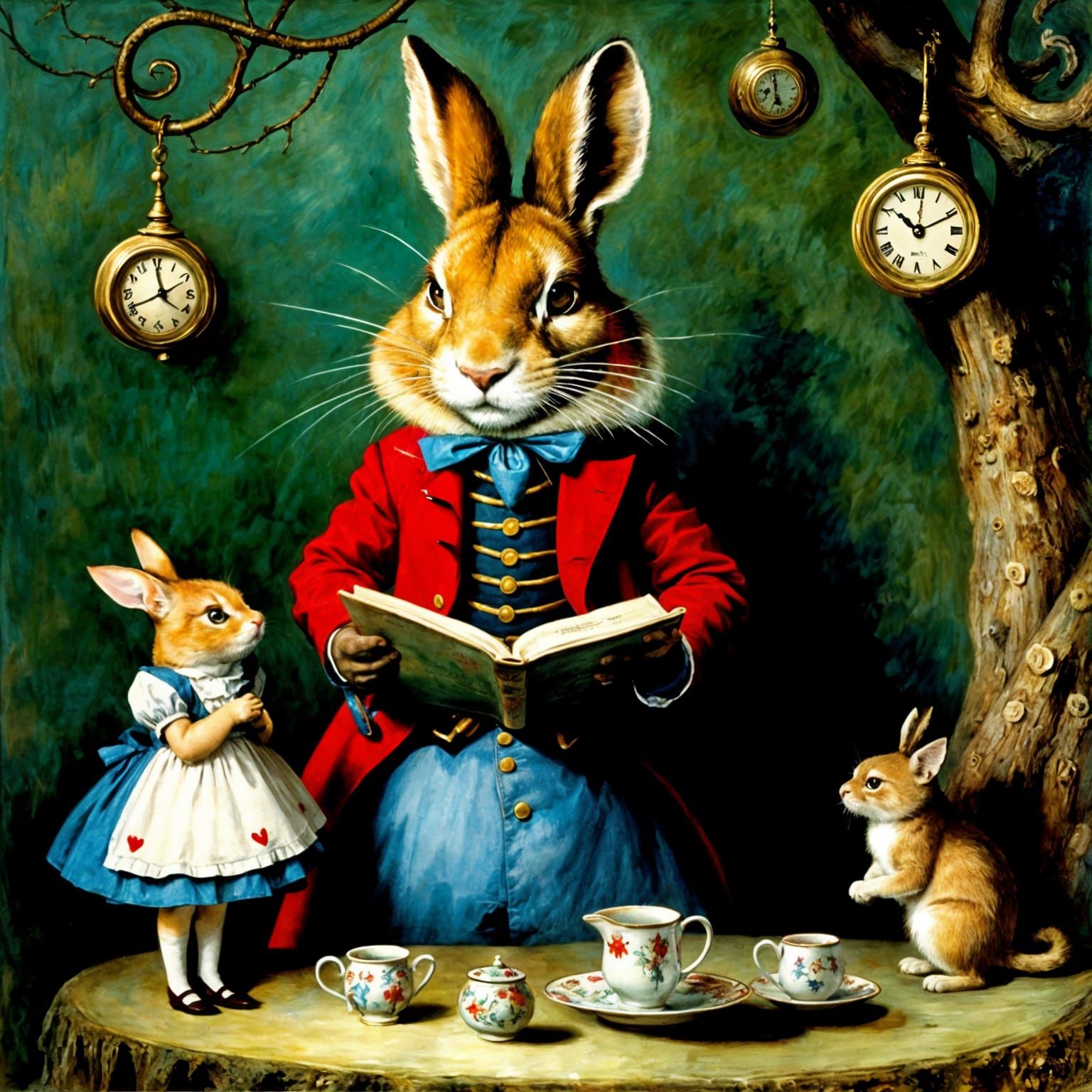 Alice in Wonderland Characters by Robert Ingpen Style