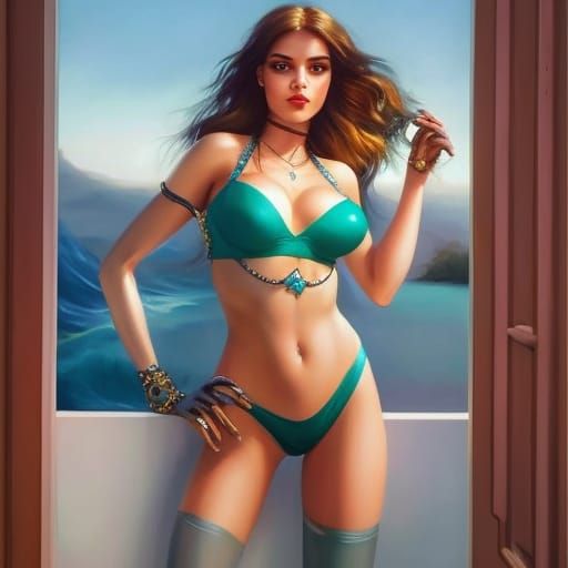 Gorgeous Redhead Portrait in Hyperrealistic Style