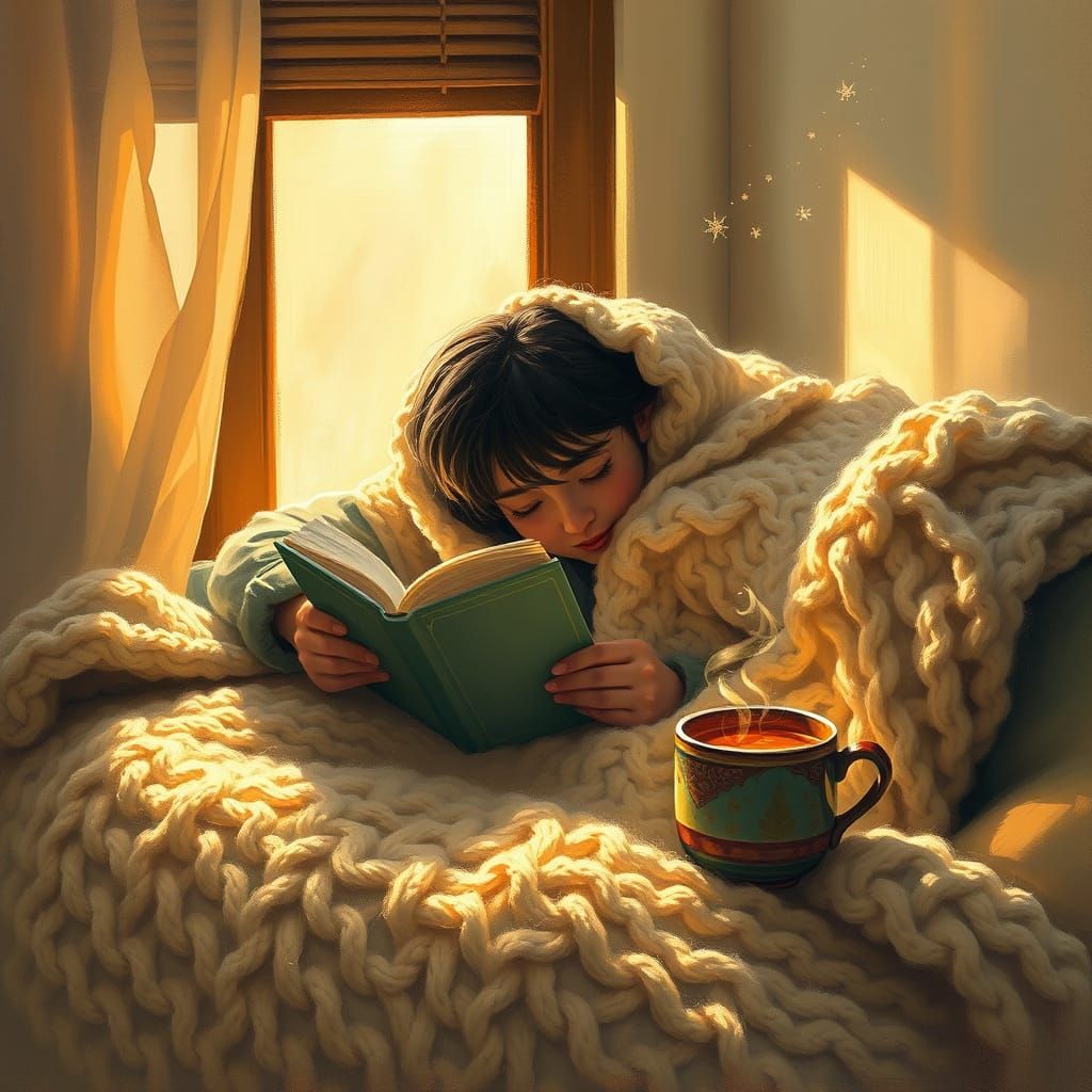 Cozy Reading Nook With Warm Light