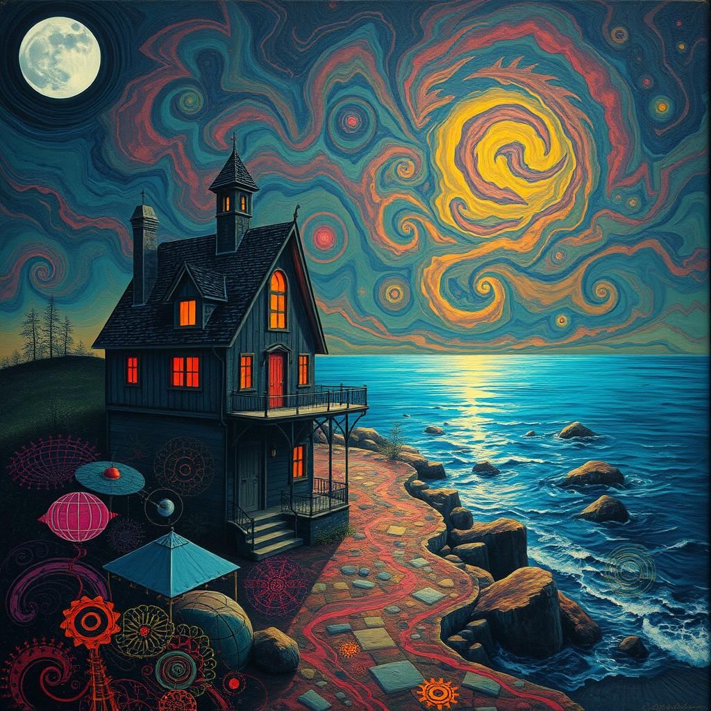 Mystical Home by the Sea: Psychedelic Surrealism