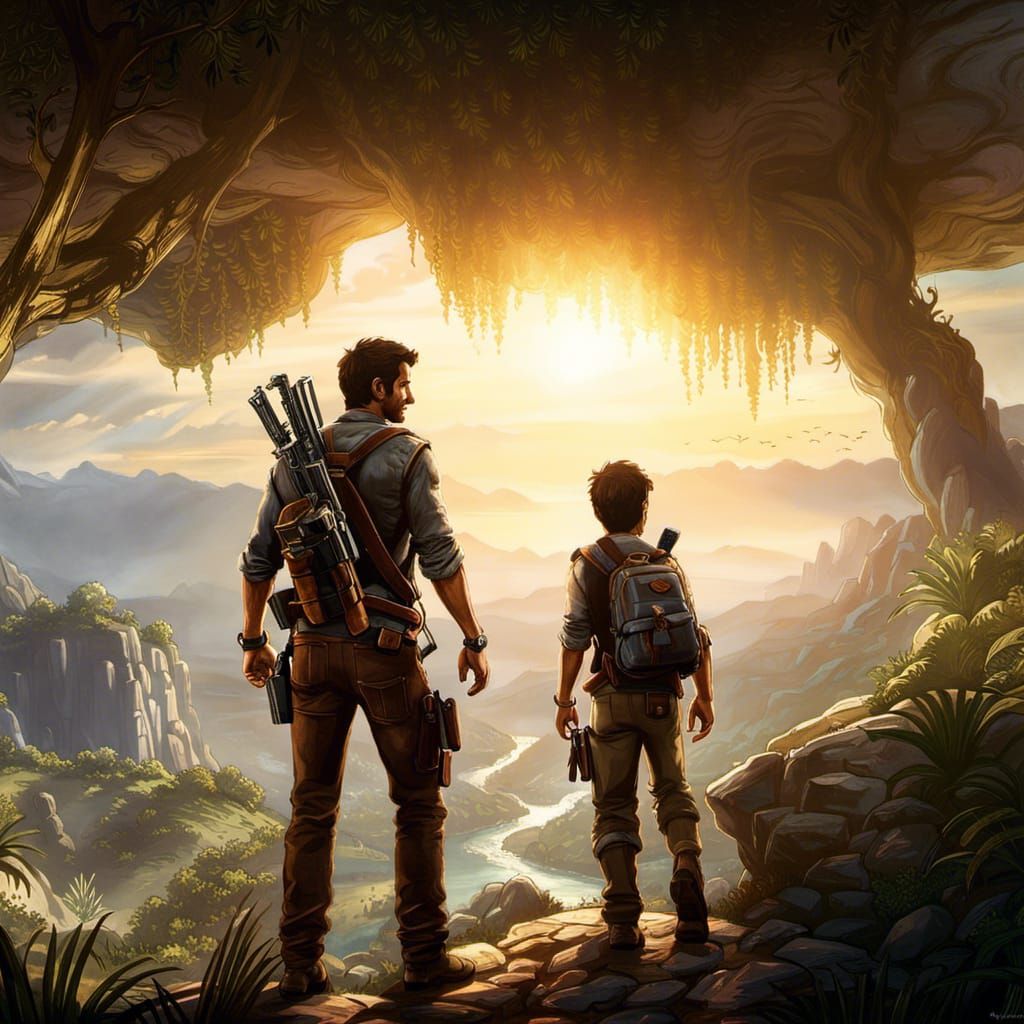 Nathan Drake and Son: Fantasy Concept Art