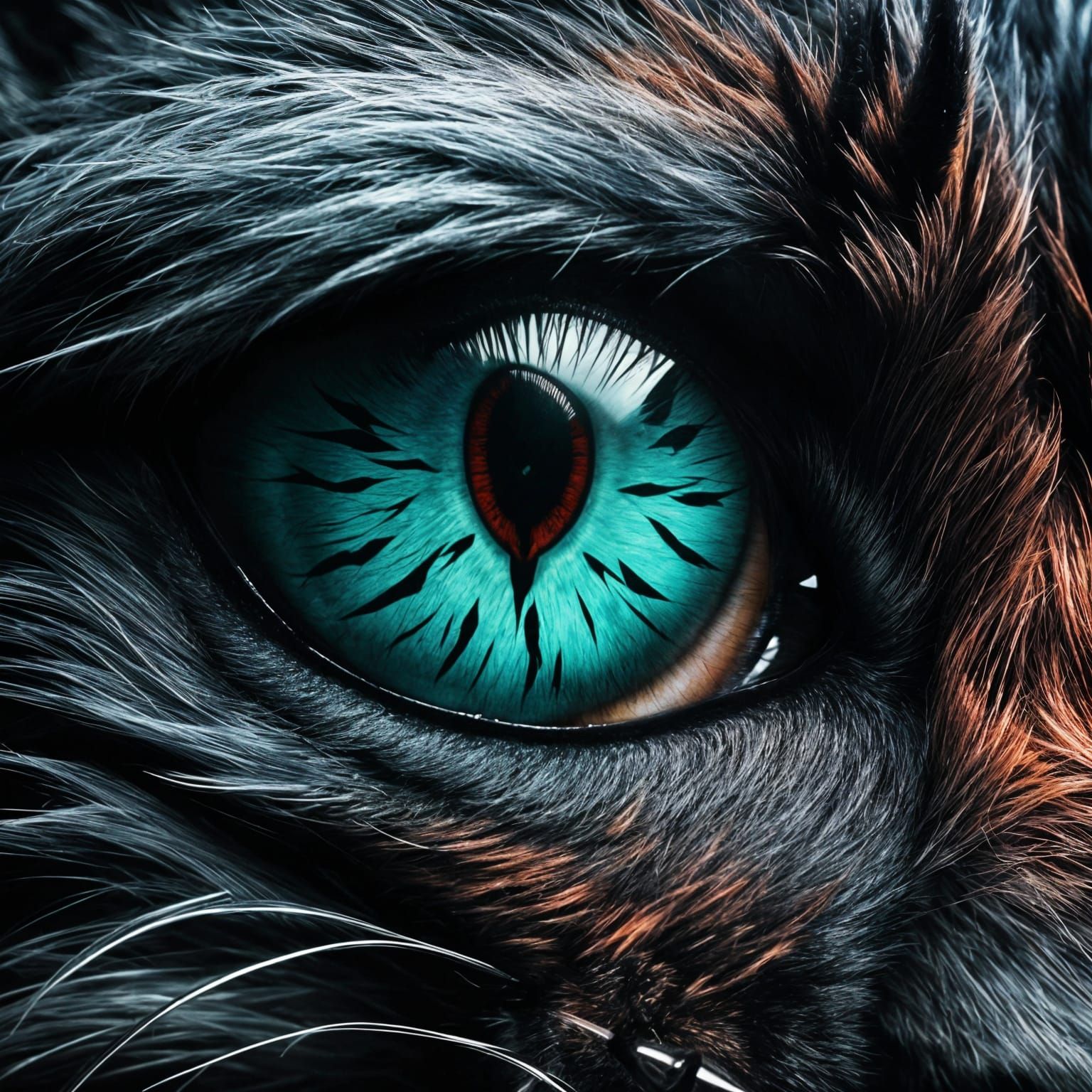 Mystical Fox Eye with Dark Reflection