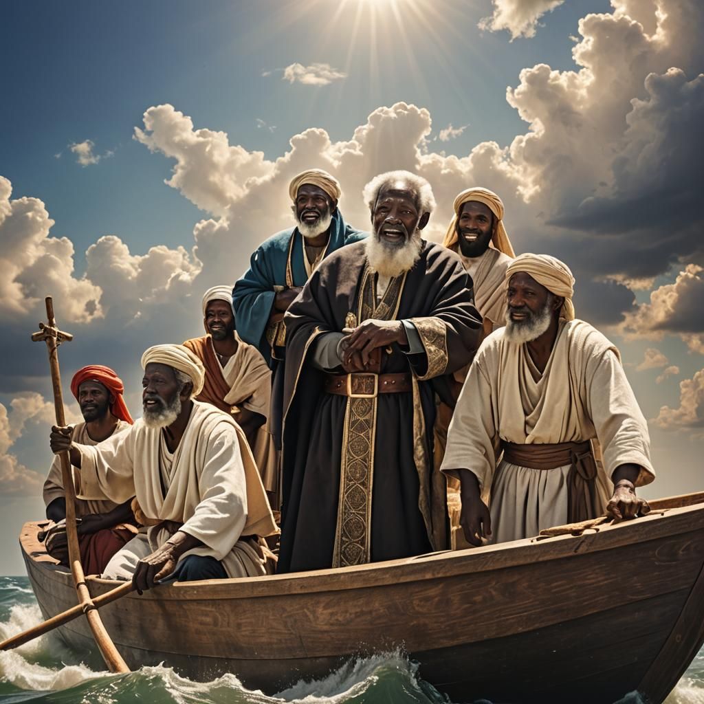 Noah's Ark Construction: A Biblical Scene