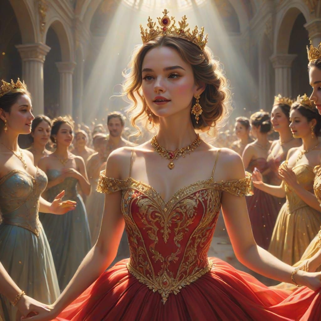 Ethereal Ballerina Dances in Radiant Sunlight