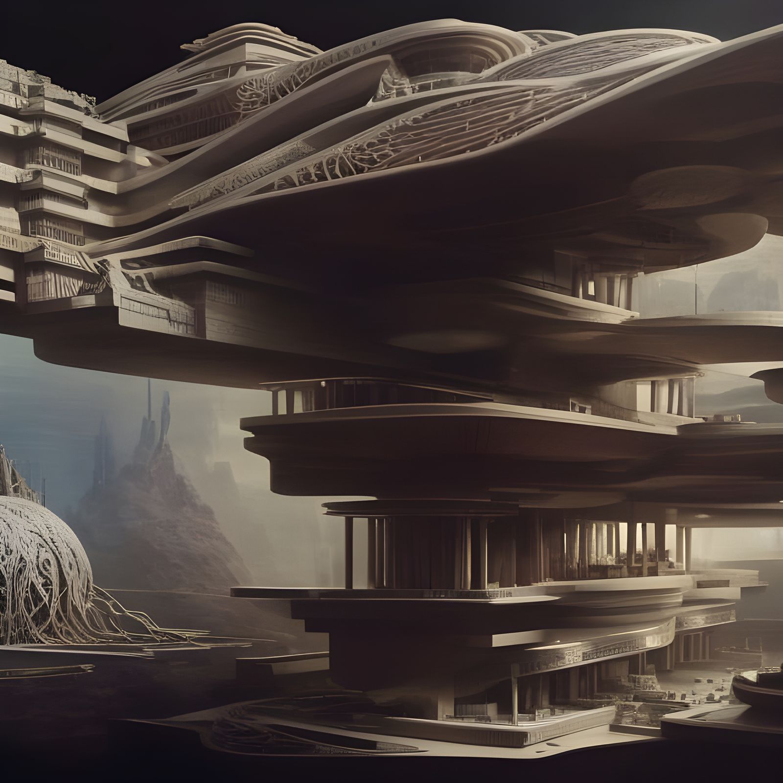 Deconstruction of the Human Brain: Detailed Digital Art