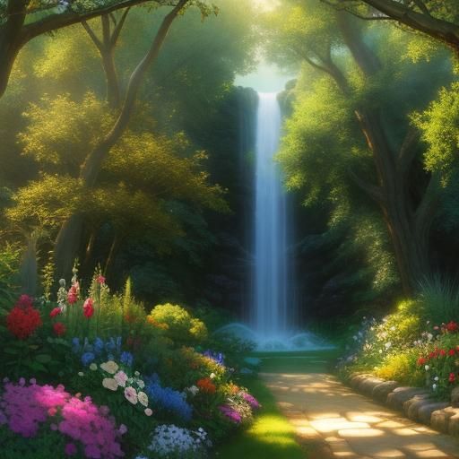 Eden Garden: Divine Sunshine in Soft Focus