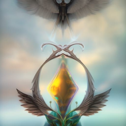 Archangel Uriel Sigil: Hyperrealistic Detailed Rendering