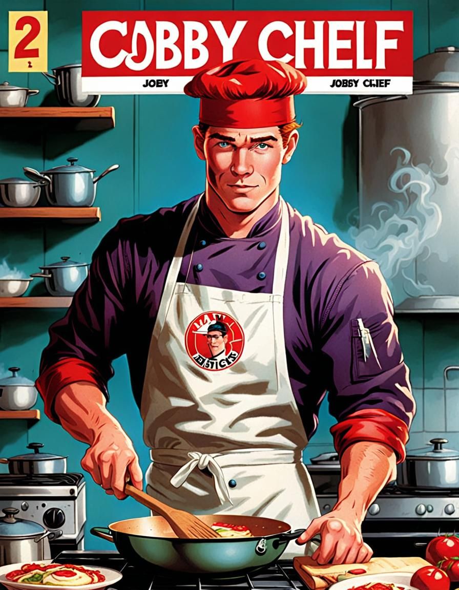 Chef Joby Retro Marvel Comic Book Cover