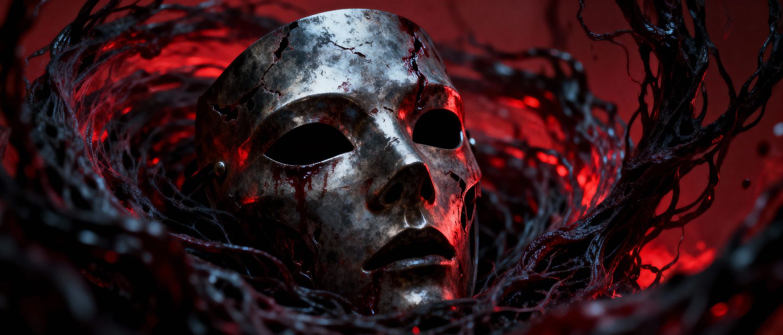 Mask of Pain with Fiery Elemental Aura