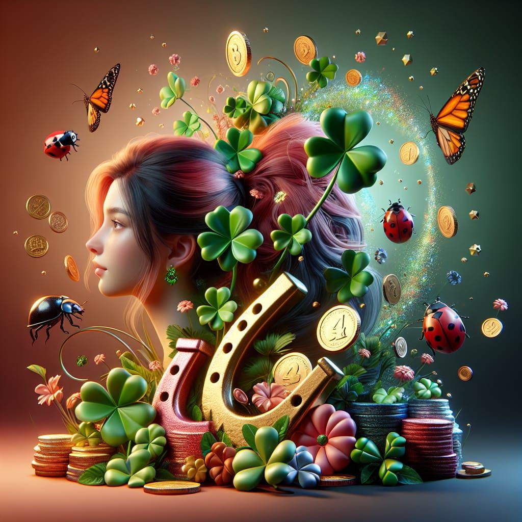 Symbols of Luck and Good Fortune in Digital Art