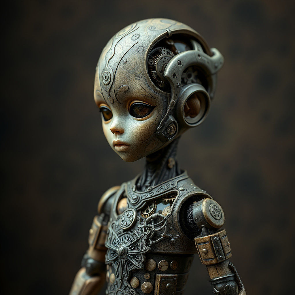 Futuristic Toy Cabinet of Curiosities Fusion